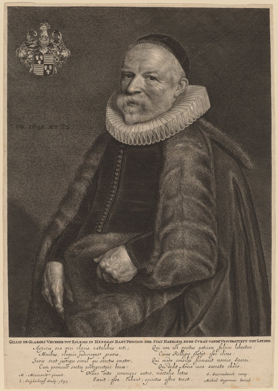 Gillis de Glarges da Jonas Suyderhoff after Michiel van Miereveld