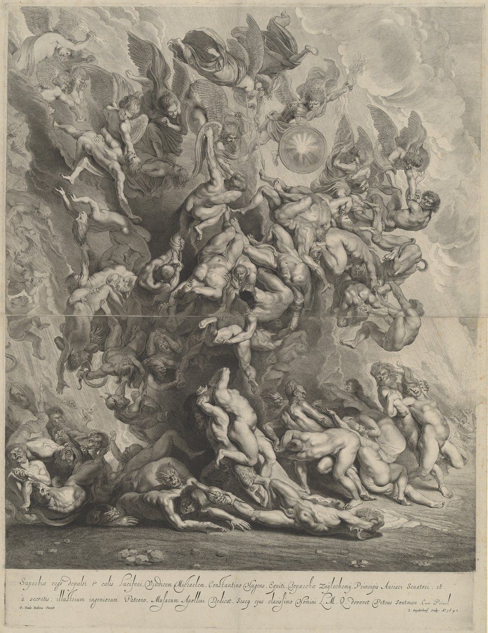 Caduta dei Dannati da Jonas Suyderhoff, after Sir Peter Paul Rubens