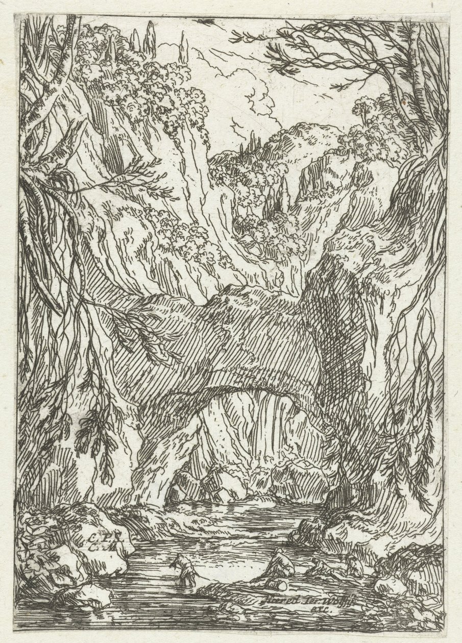 Paesaggio con ponte di roccia da Jonas Umbach