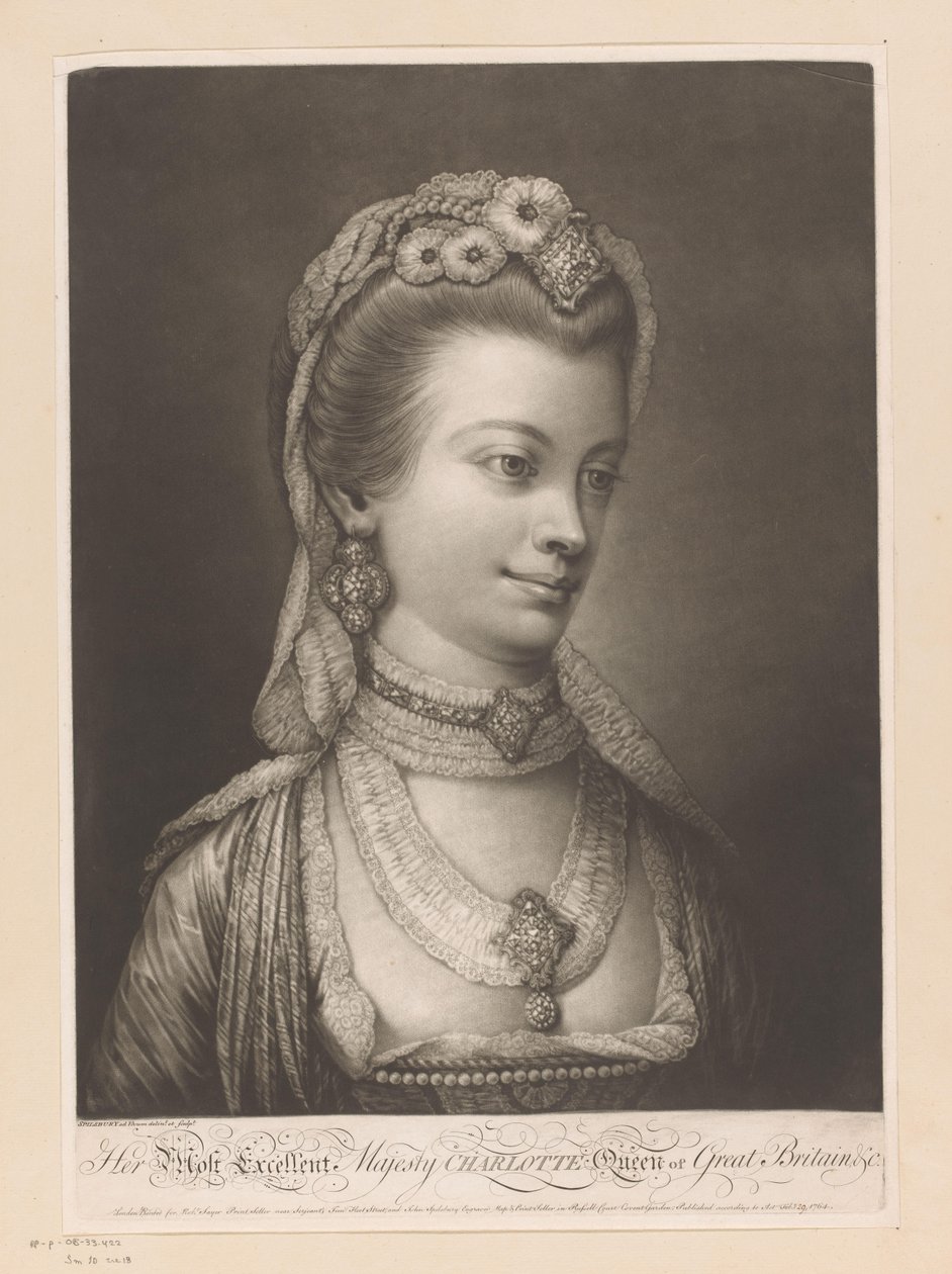 Ritratto di Charlotte di Mecklenburg da Jonathan Spilsbury