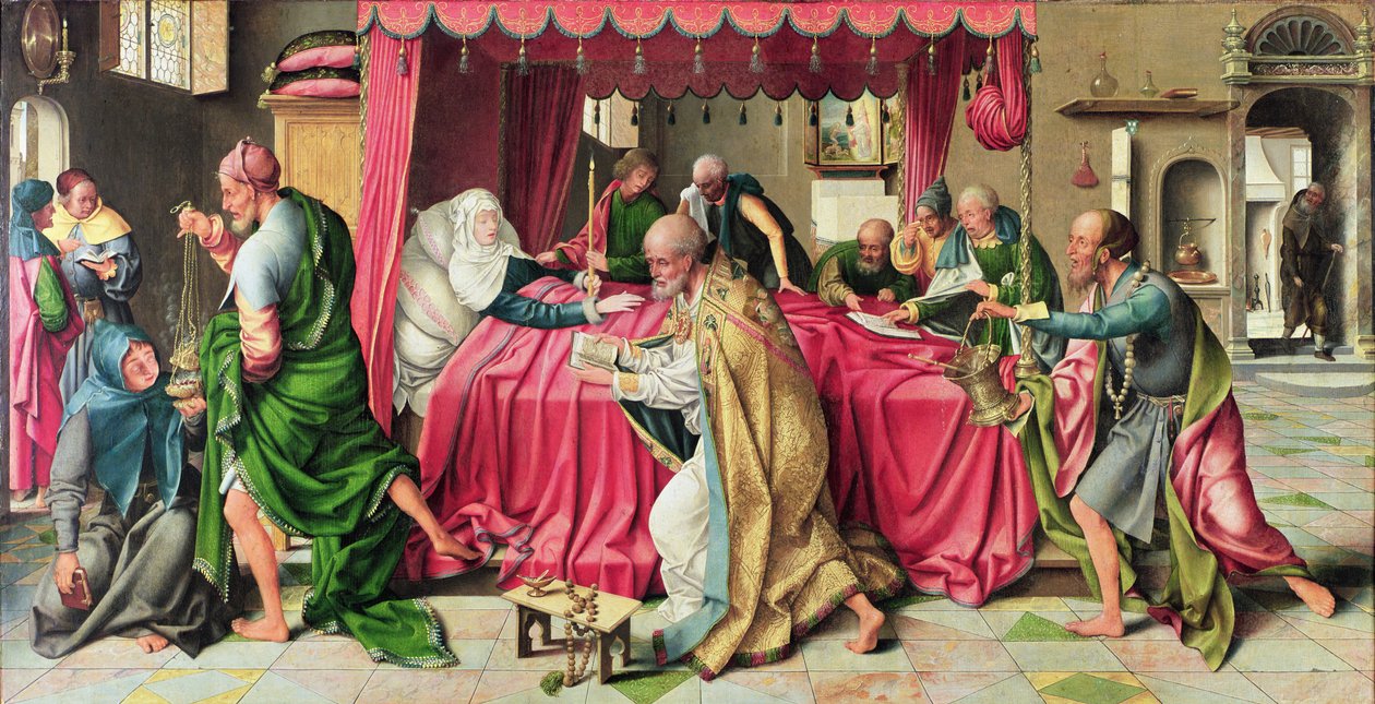 Trittico con la morte della Vergine, 1515 da Joos van Cleve