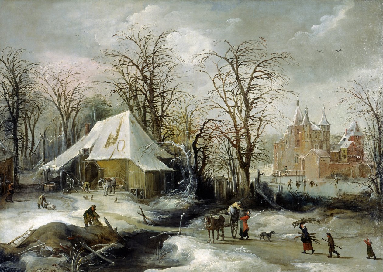 Paesaggio invernale da Joos or Josse de Momper