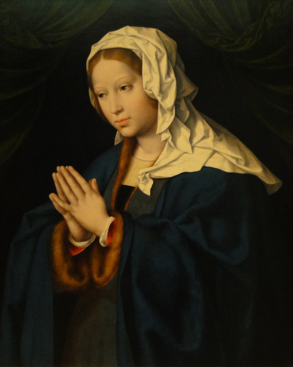 Maria in preghiera da Joos van Cleve