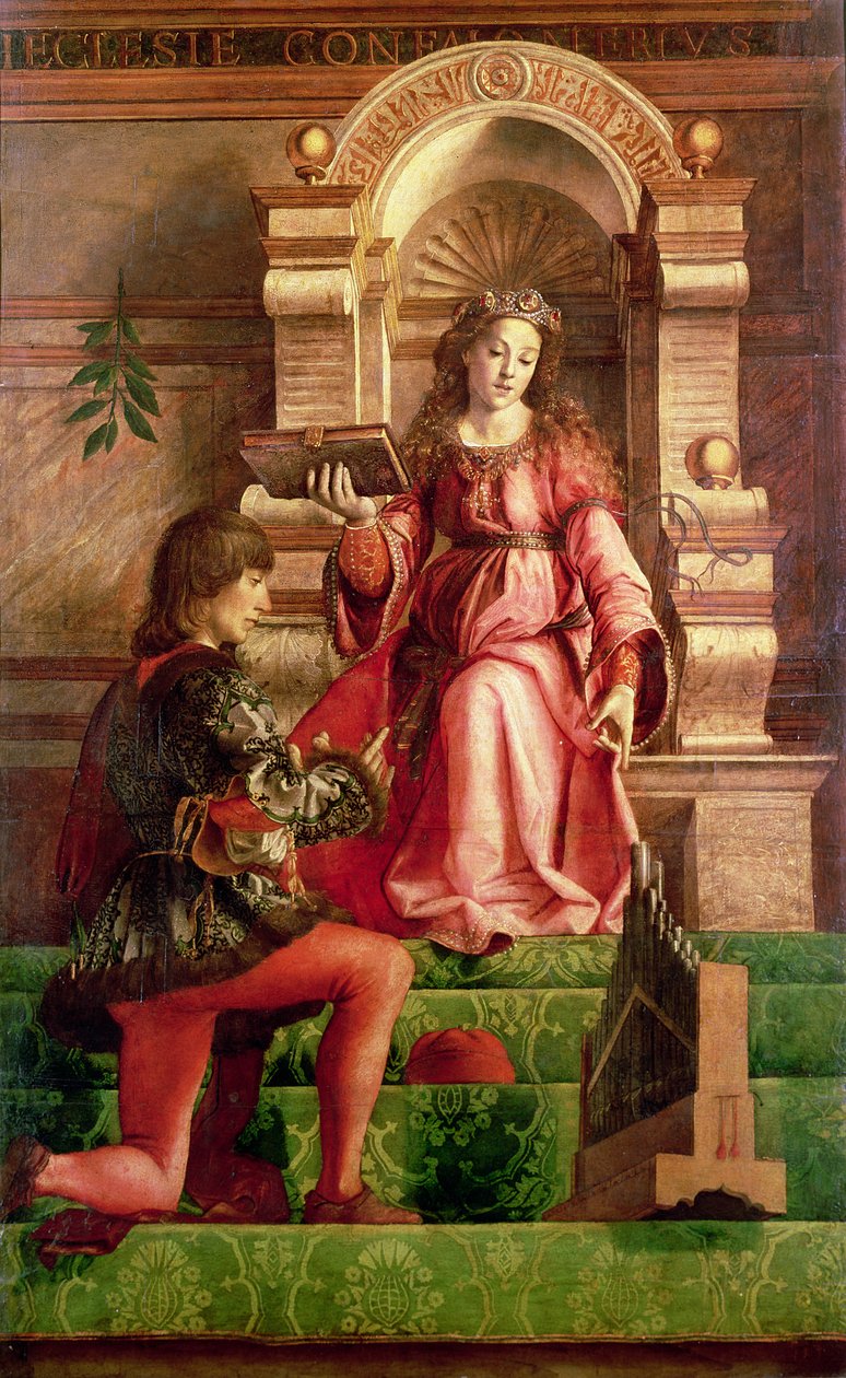 Musica, c.1480 da Joos van Gent