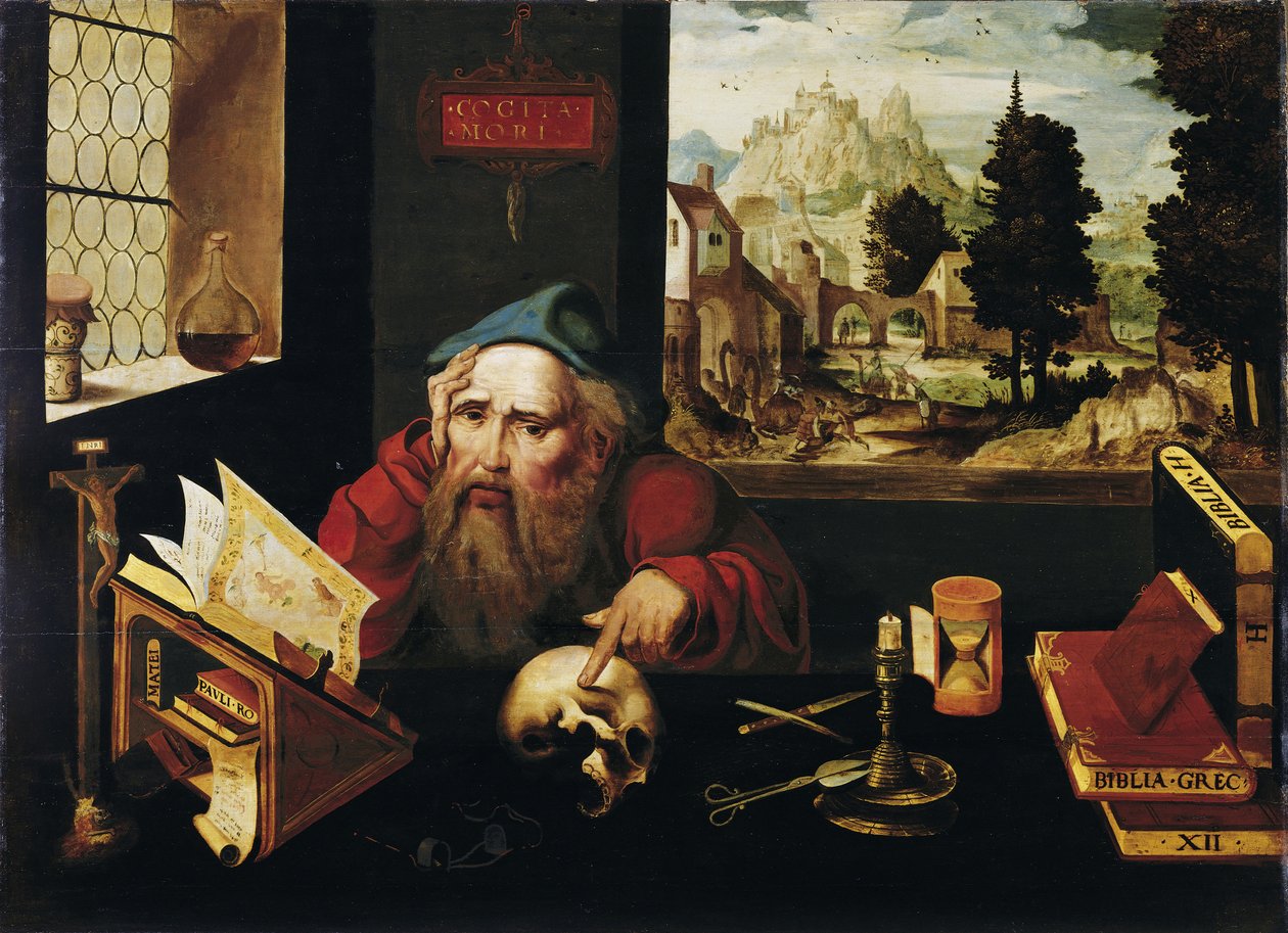 San Girolamo nella sua cella, 1520s da Joos van Cleve