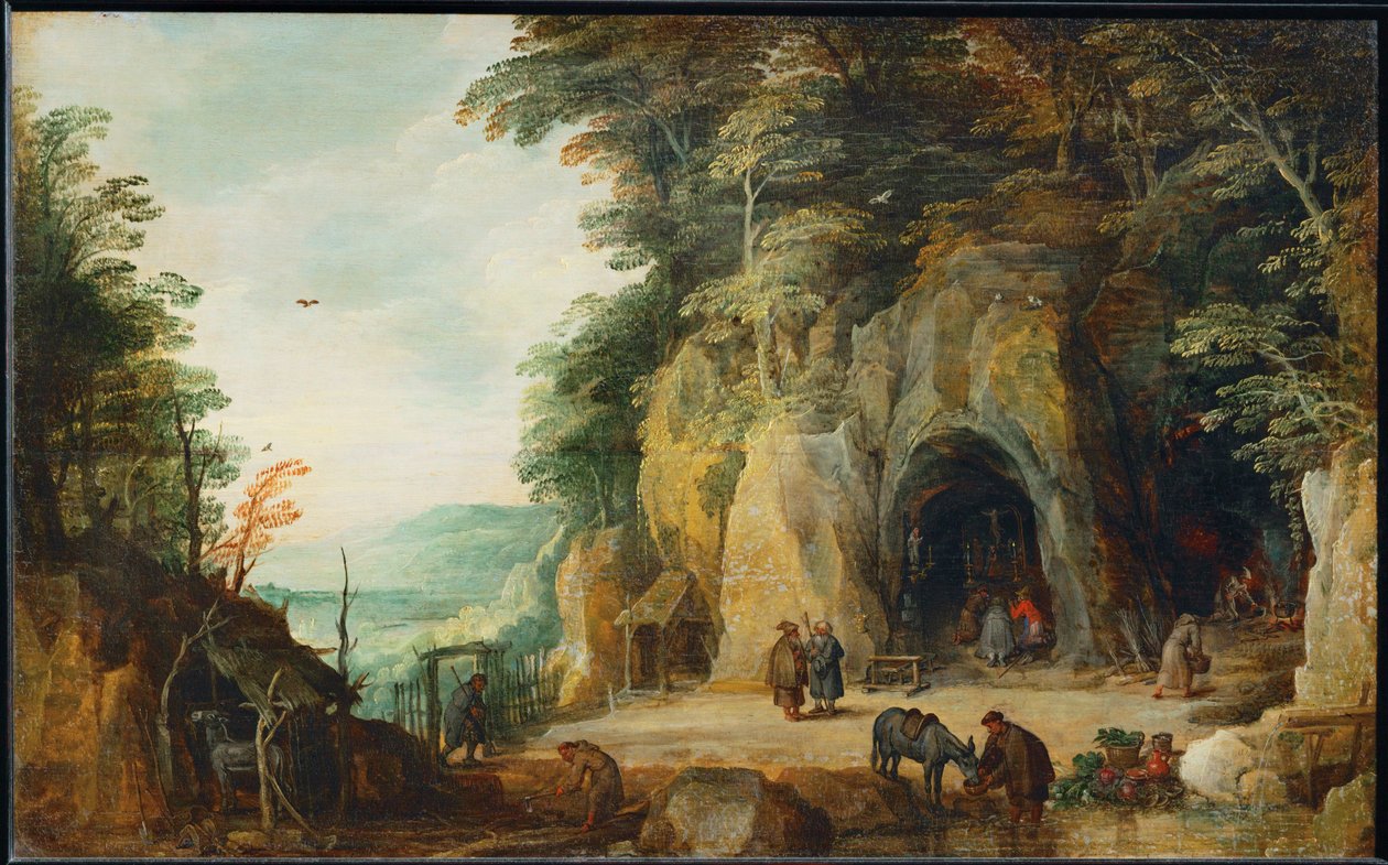 Eremo dei monaci nella roccia ... da Joos de (follower of) Momper