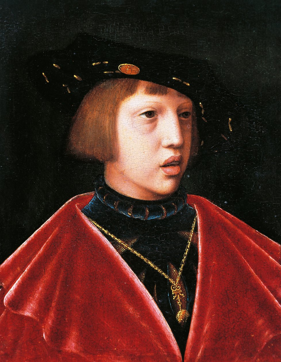 Ritratto di Carlo V da bambino da Joos van (attr. to) Cleve