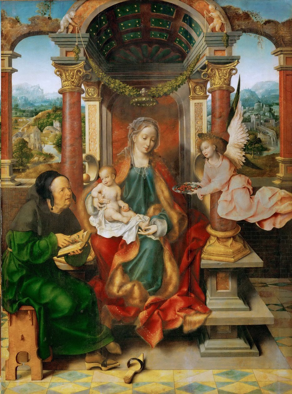 La Madonna e il Bambino con San Giuseppe (Pannello centrale dell