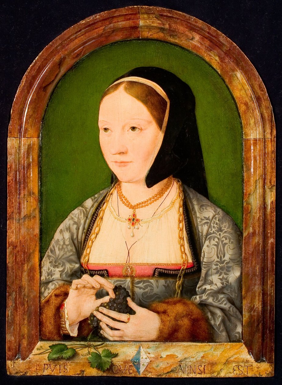 Ritratto di Agniete van den Rijne da Joos van Cleve