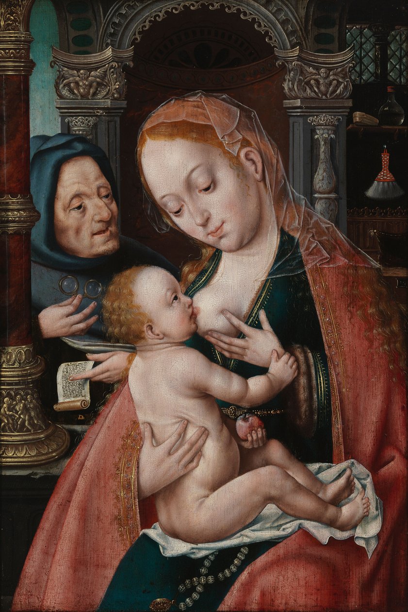 La Sacra Famiglia da Joos van Cleve
