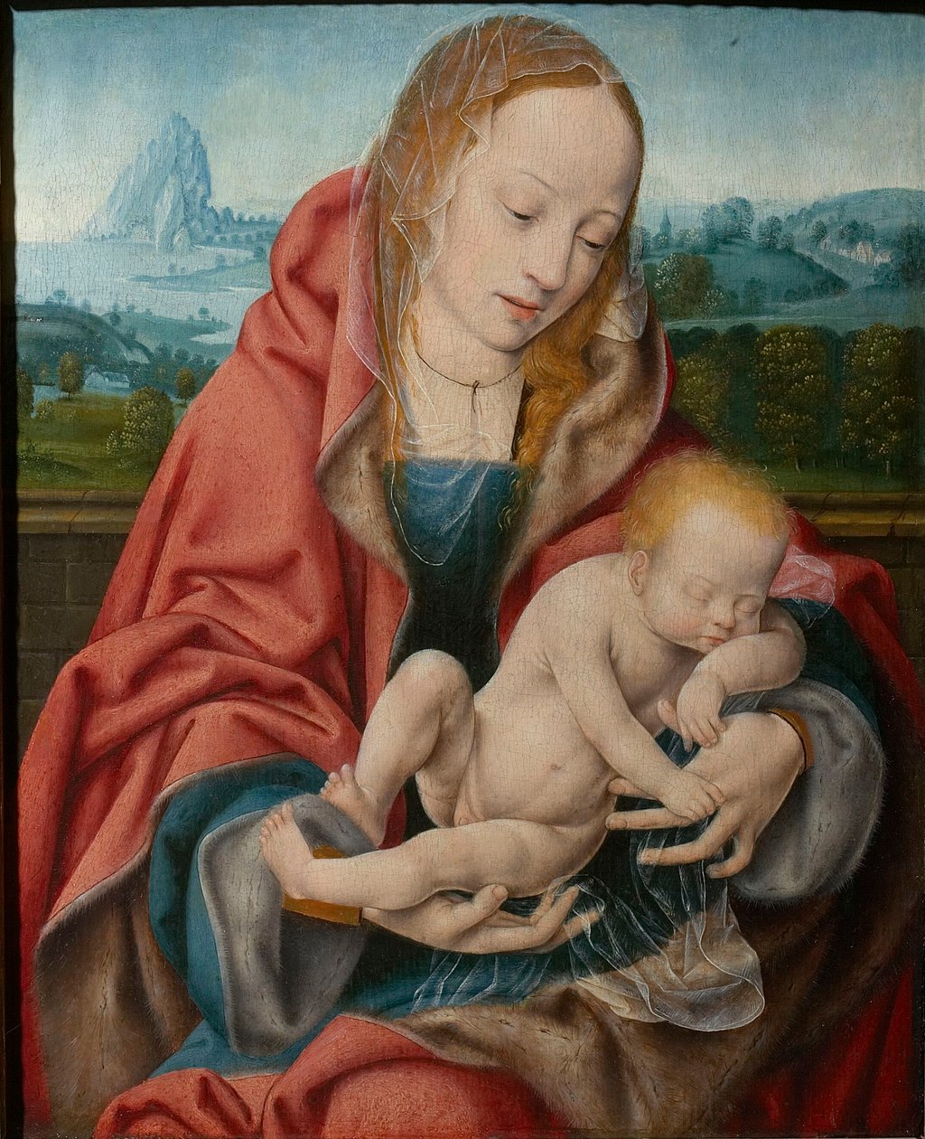 La Vergine con il Bambino Dormiente da Joos van Cleve