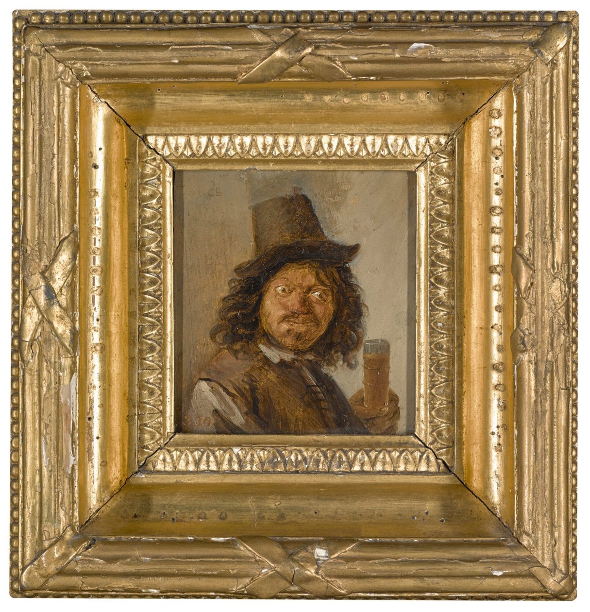 Ritratto di un uomo che stringe una bevanda da Joos van Craesbeeck