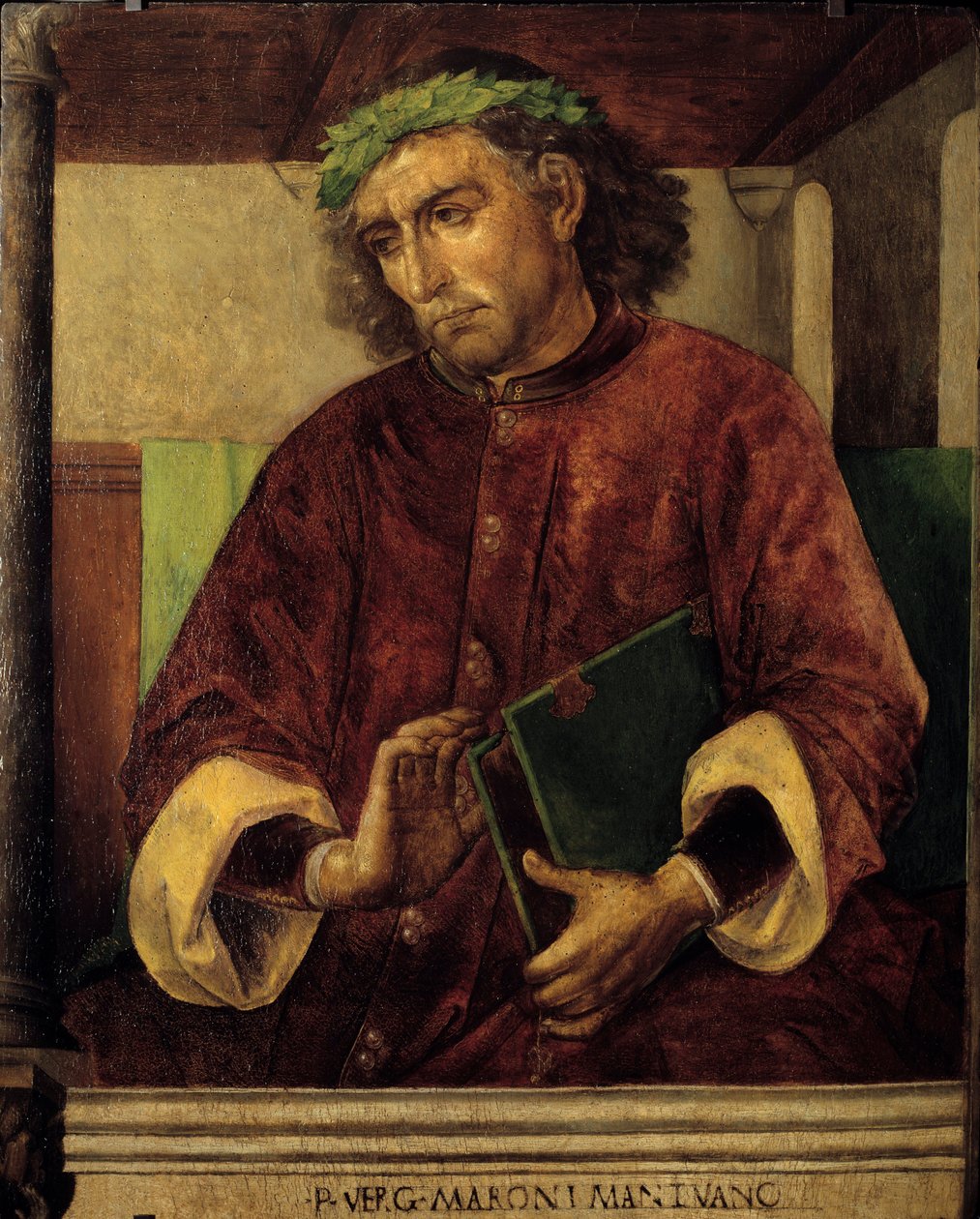 Ritratto di Virgilio, poeta e scrittore romano da Joos van Gent (fl.1460 75)