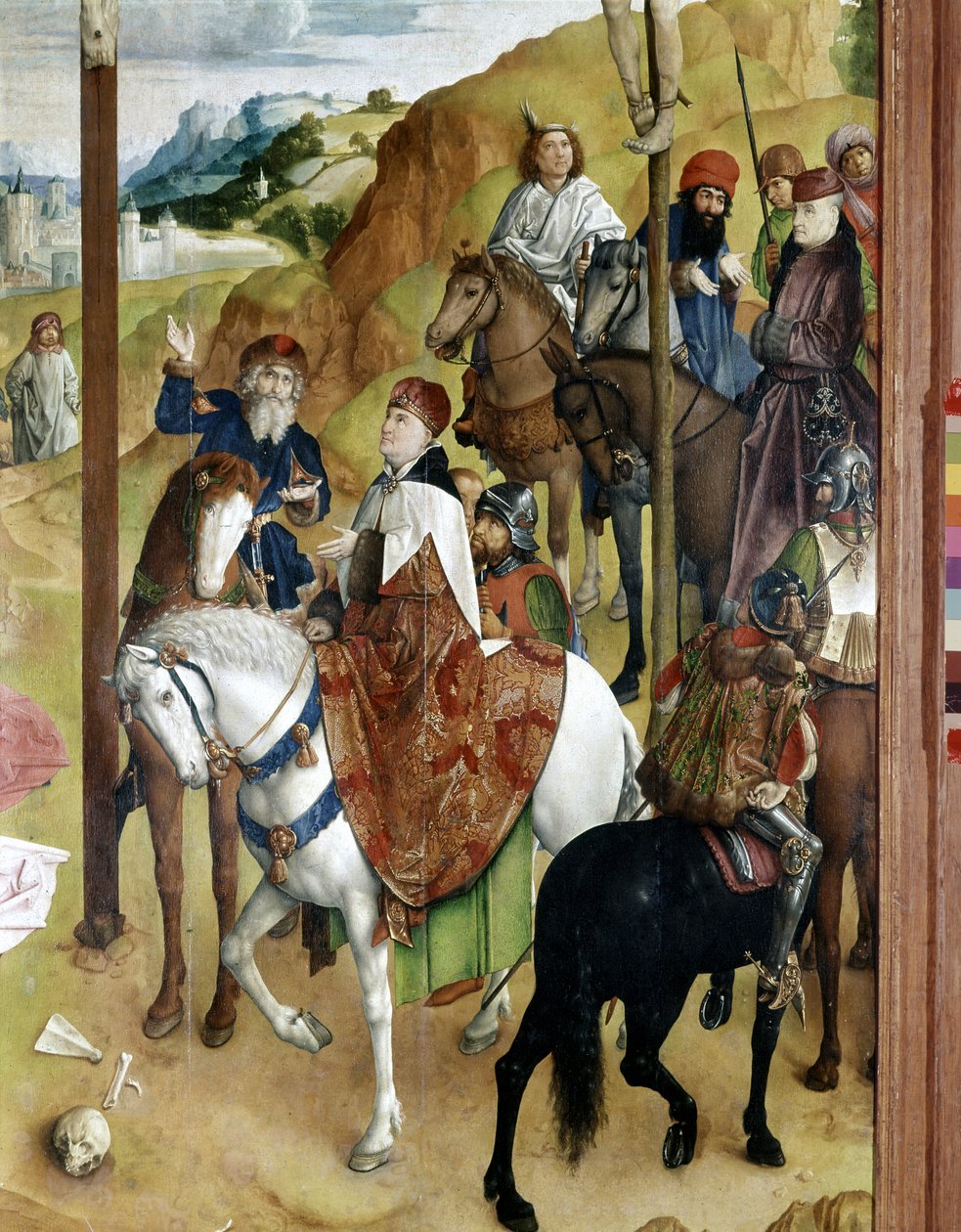 Trittico della Crocifissione di Gand da Joos van Gent (fl.1460 75)
