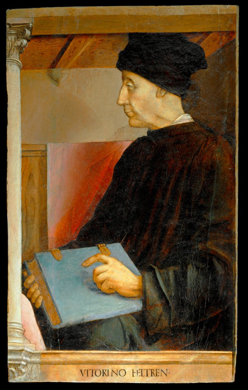 Vittorino da Feltre, Italian humanist and teacher … da Joos van Gent (fl.1460 75)