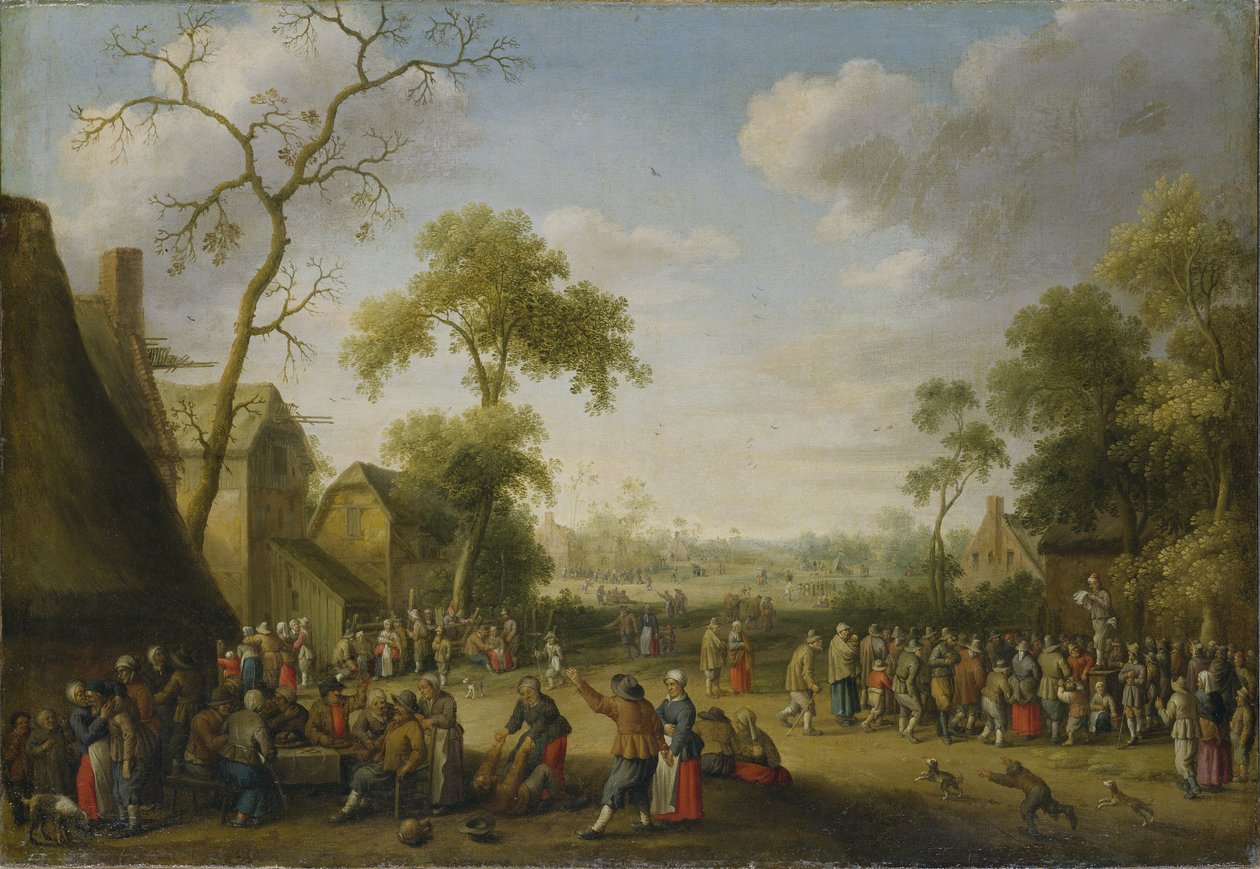 Scena di villaggio, 1637 da Joost Cornelisz. Droochsloot