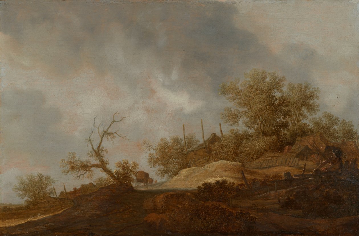 Paesaggio ai margini di un villaggio da Joost de Volder