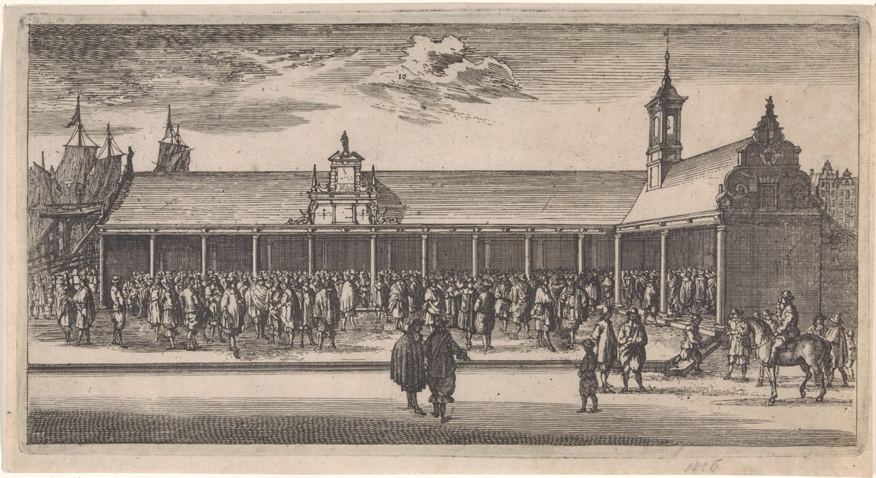 Veduta della Borsa di Rotterdam da Joost van Geel