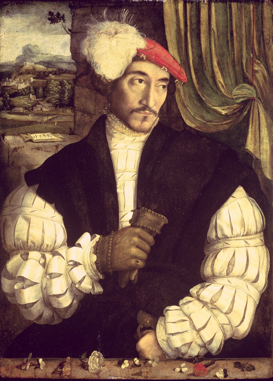 Ritratto di un uomo, 1533 da Jorg I Breu
