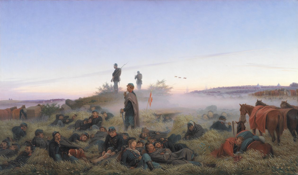 La mattina dopo la battaglia di Isted 25 luglio 1850 da Jorgen Valentin Sonne