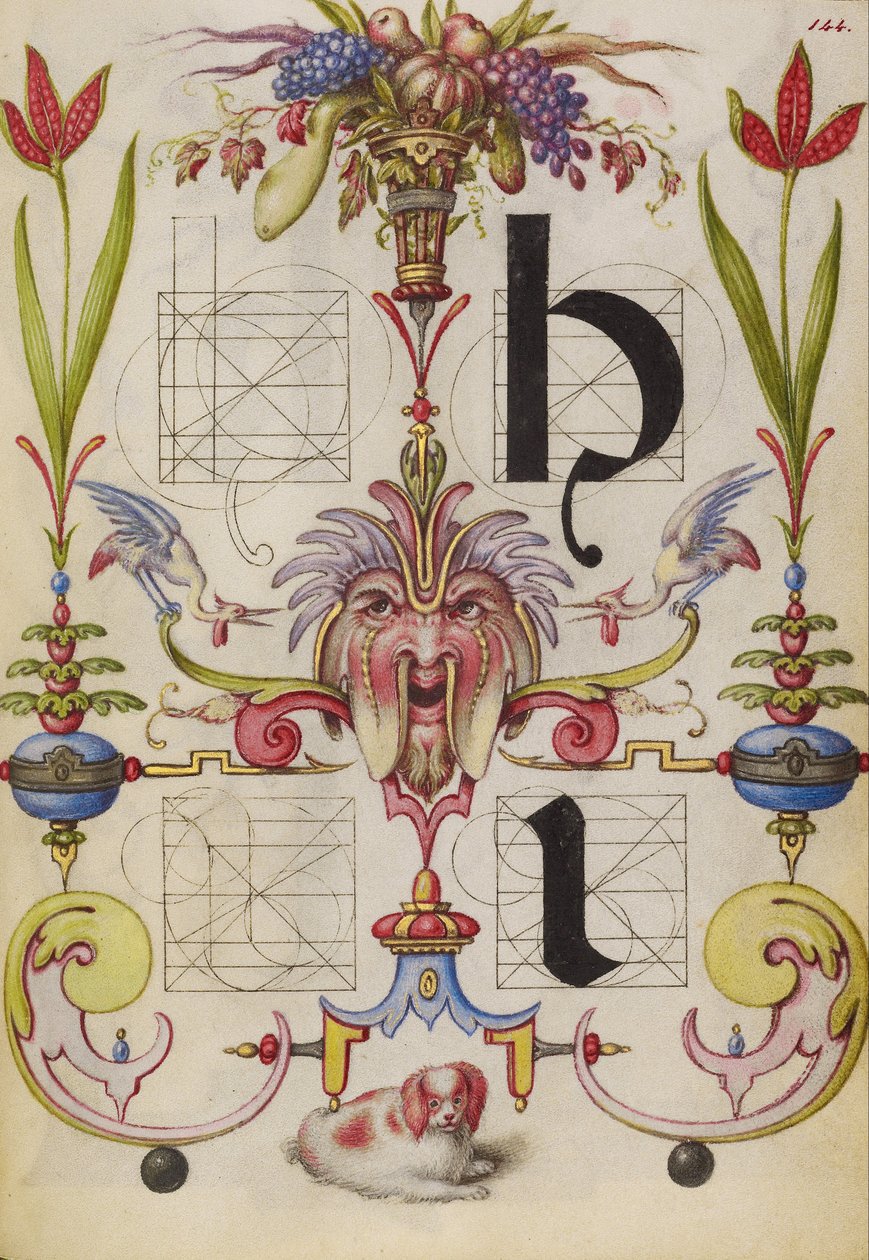 Guida per Costruire le Lettere H e I da Joris Hoefnagel