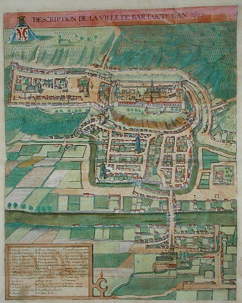 Mappa di Bar, da 