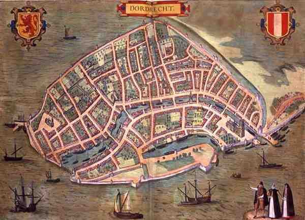 Mappa di Dordrecht, da 