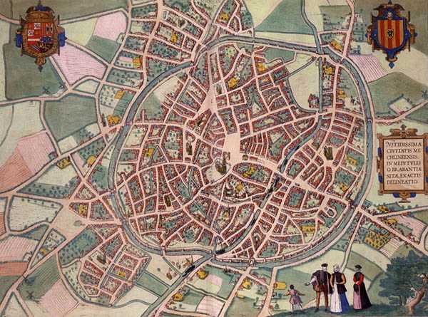 Mappa di Mechelen, da 