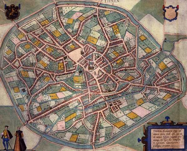 Mappa di Tienen, da 