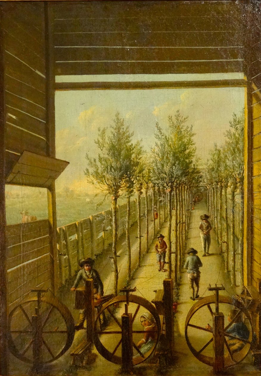 Kleingarenbaan sul Jaagpad a Gouda nel 1795 da Joris Herst