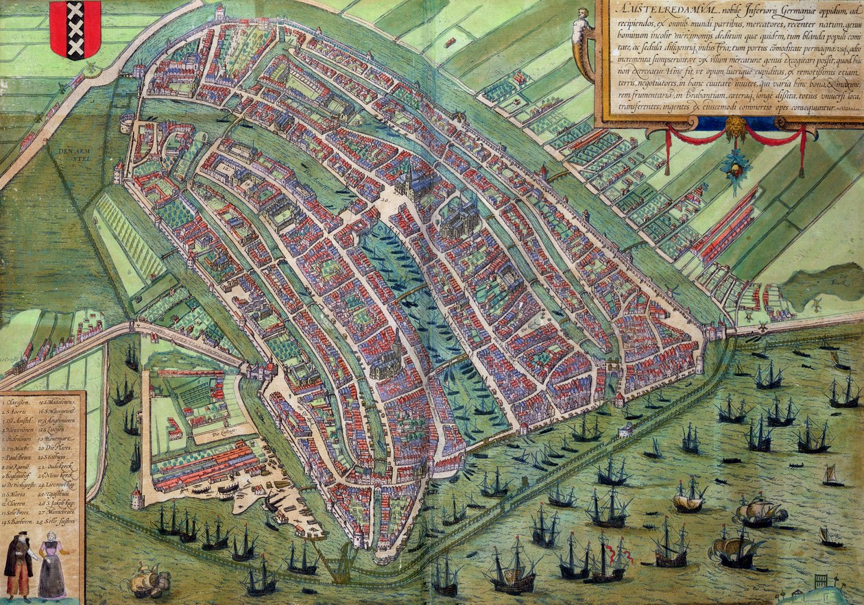 Mappa di Amsterdam, da 