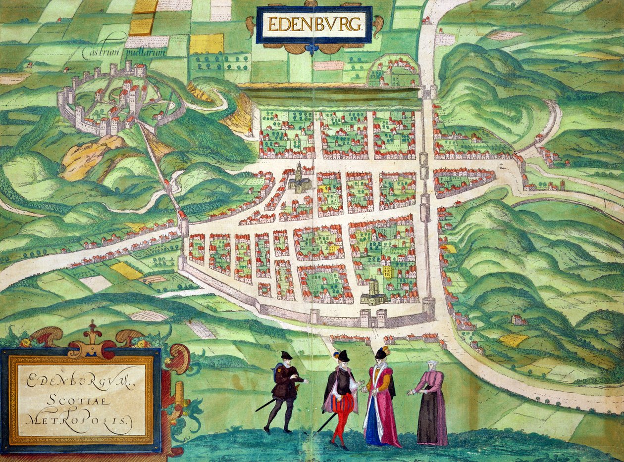 Mappa di Edimburgo, da 