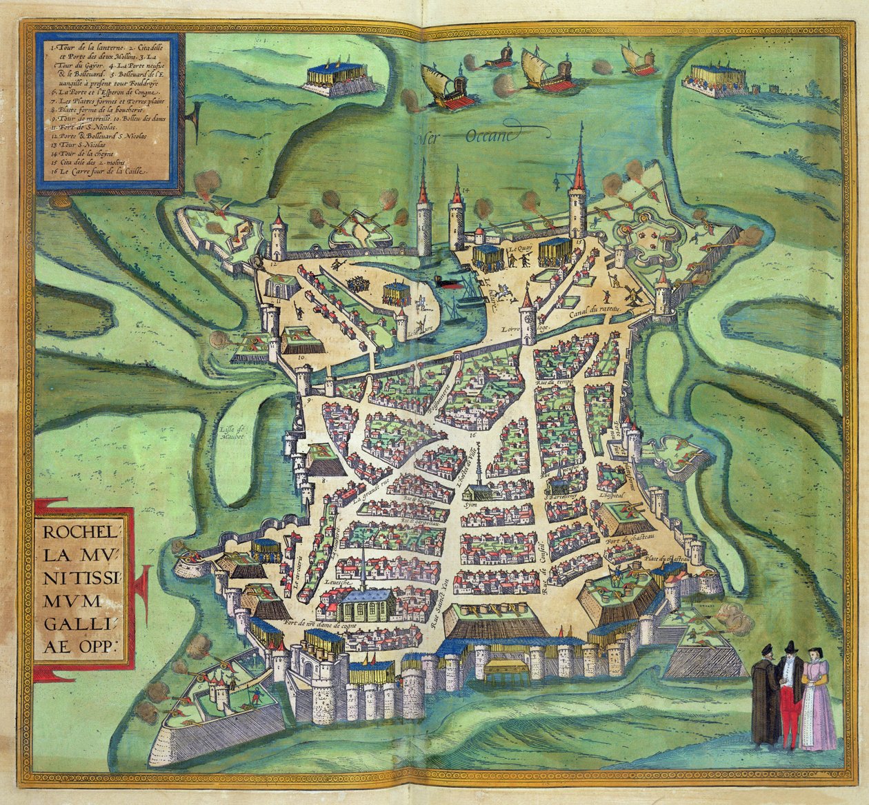 Mappa di La Rochelle, da 