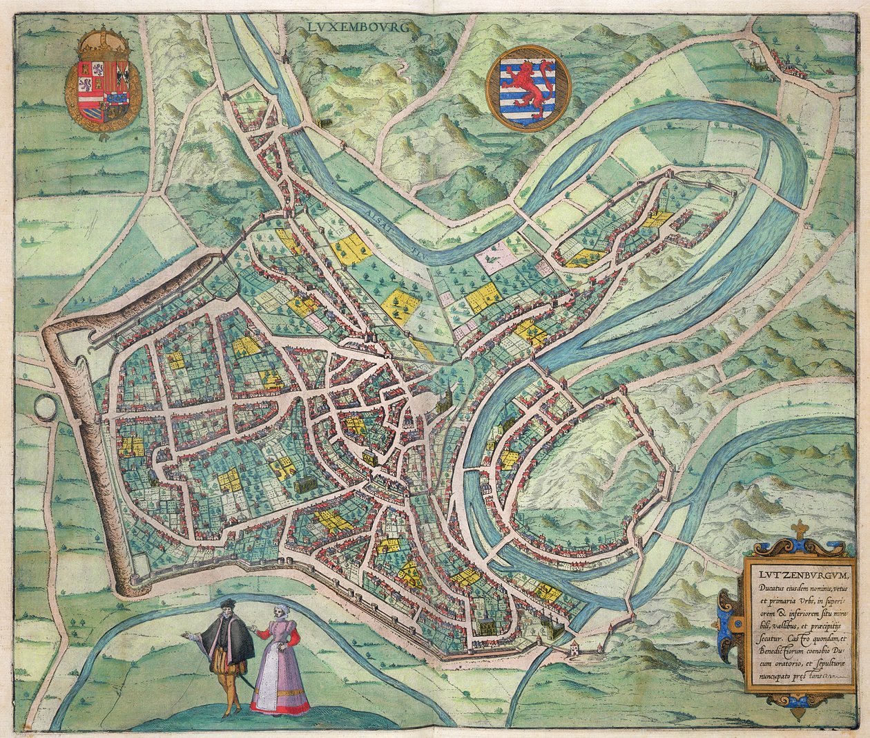 Mappa del Lussemburgo, da 