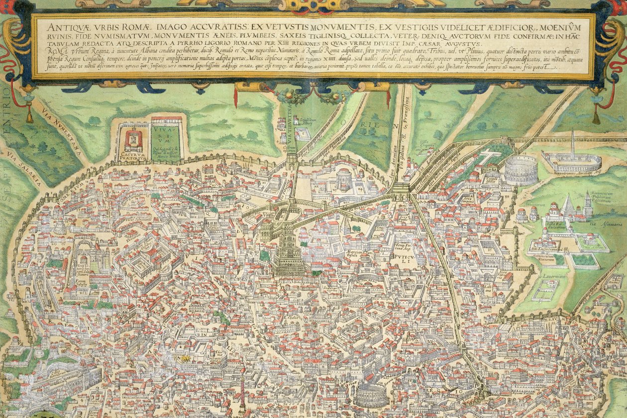 Mappa di Roma, da 