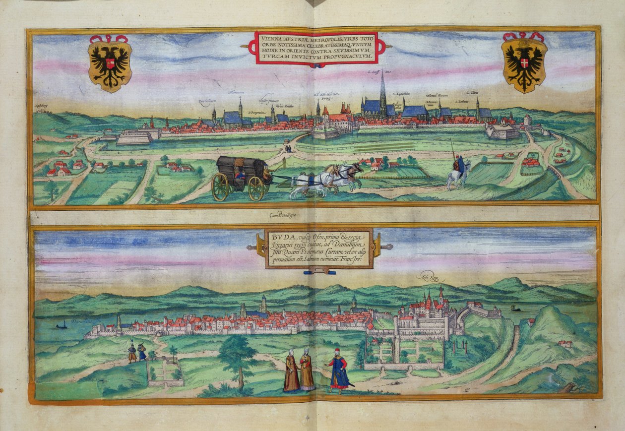 Piano della città di Vienna e Buda, da 