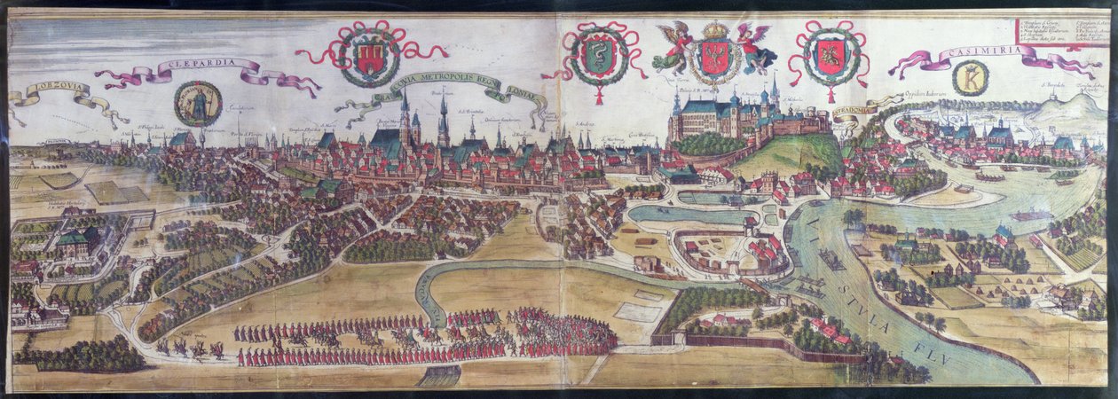 Veduta di Cracovia da nord-ovest, da 