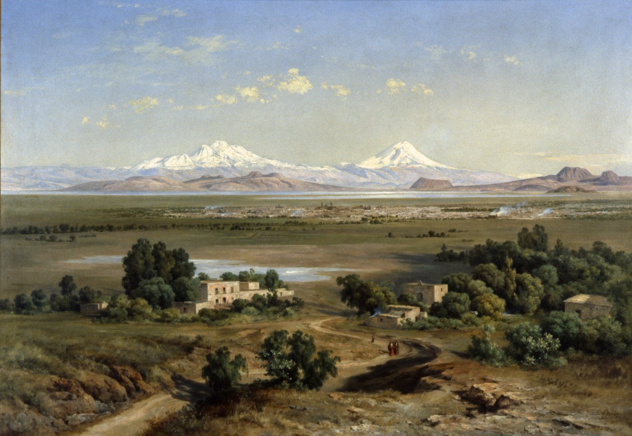 Veduta di Città del Messico dal colle di Guadalupe, 1905 da José Marí Velasco