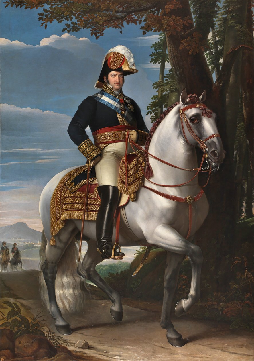 Ferdinando VII a cavallo da José de Madrazo y Agudo