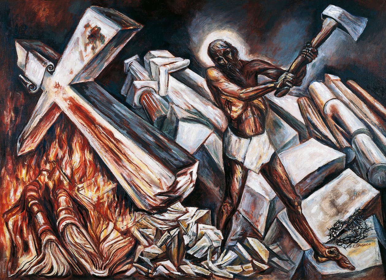 Cristo distrugge la sua croce da José Clemente Orozco