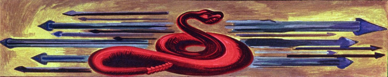 Pannello Decorativo con un Serpente, da L
