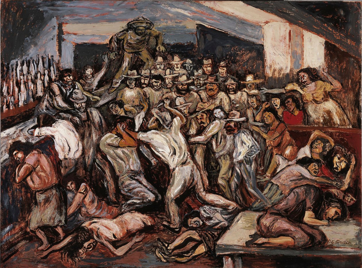 Rissa in un cabaret, 1944 da José Clemente Orozco