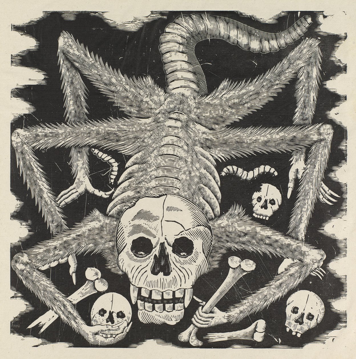 Calavera huertista, c.1914, stampato 1930 da José Guadalupe Posada