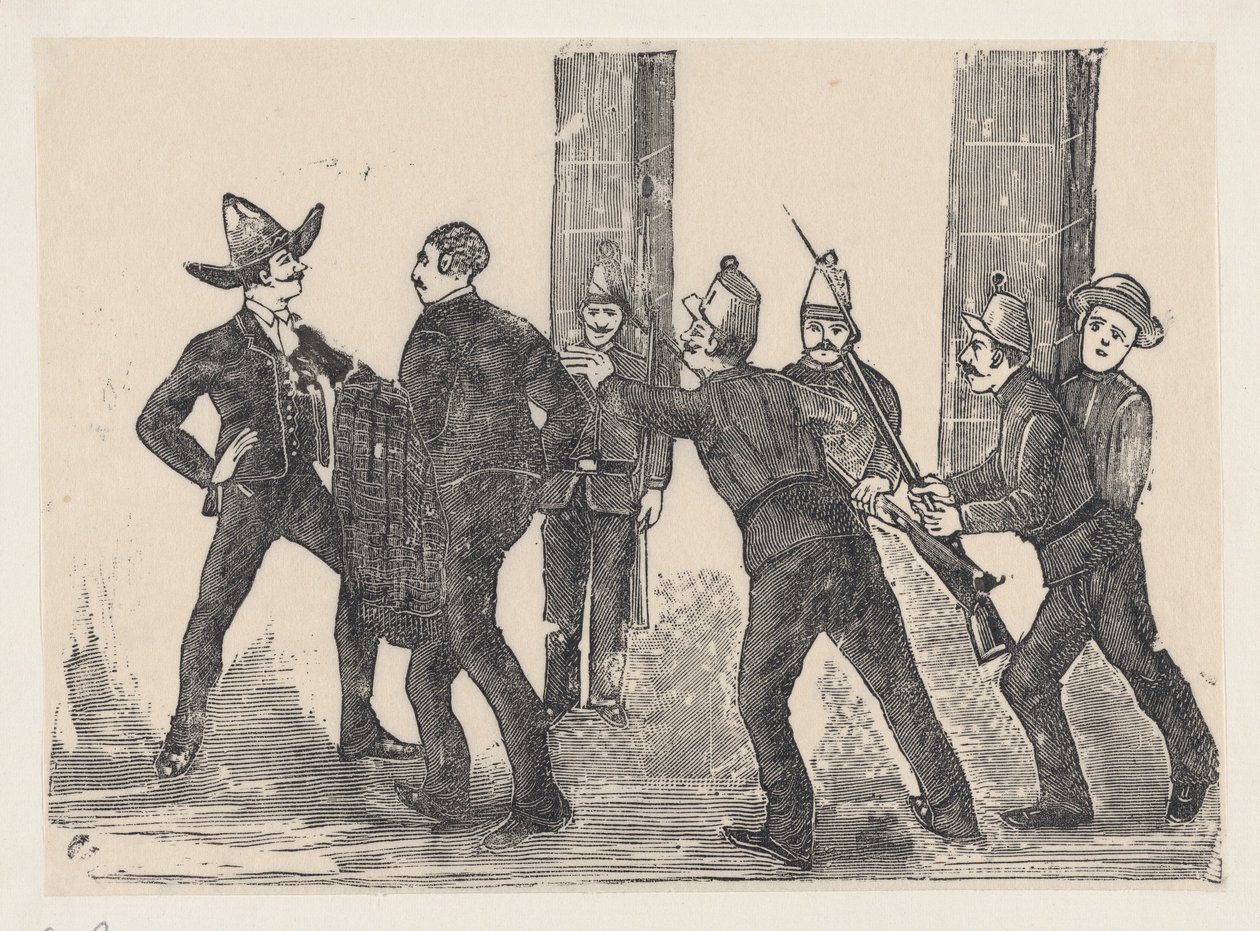 Esecuzione di Jesus Bruno Martinez, 1892 da José Guadalupe Posada