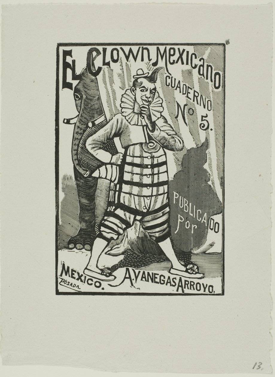 Clown Messicano, n. 5 da José Guadalupe Posada