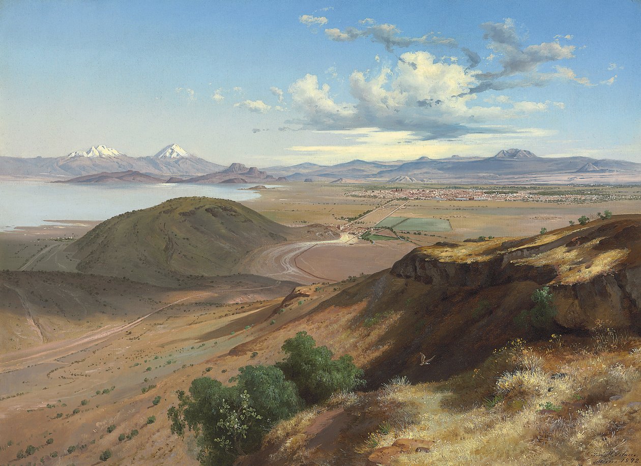 Valle del Messico dalla collina di Santa Isabel, 1892 da José María Velasco