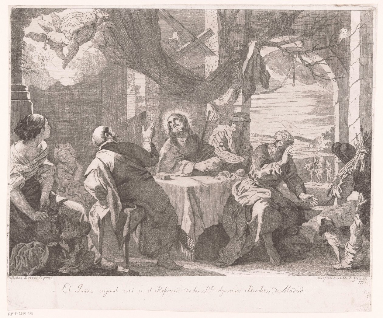 Cena in Emmaus da José del Castillo
