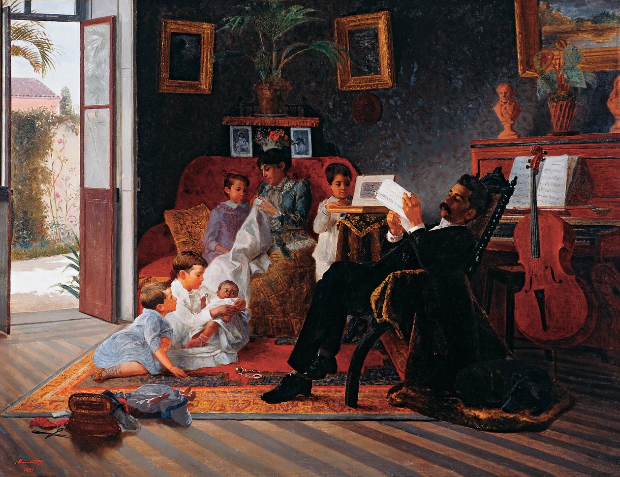 Scena della famiglia di Adolfo Pinto da Jose Ferraz Almeida de Junior