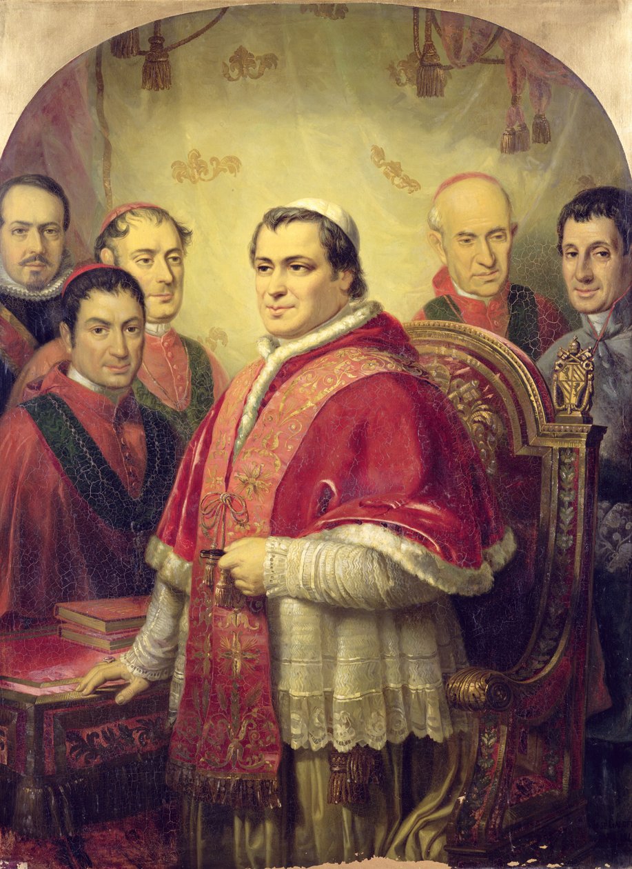 Papa Pio IX (1792-1878) 1847 da Jose Galofre Y Coma