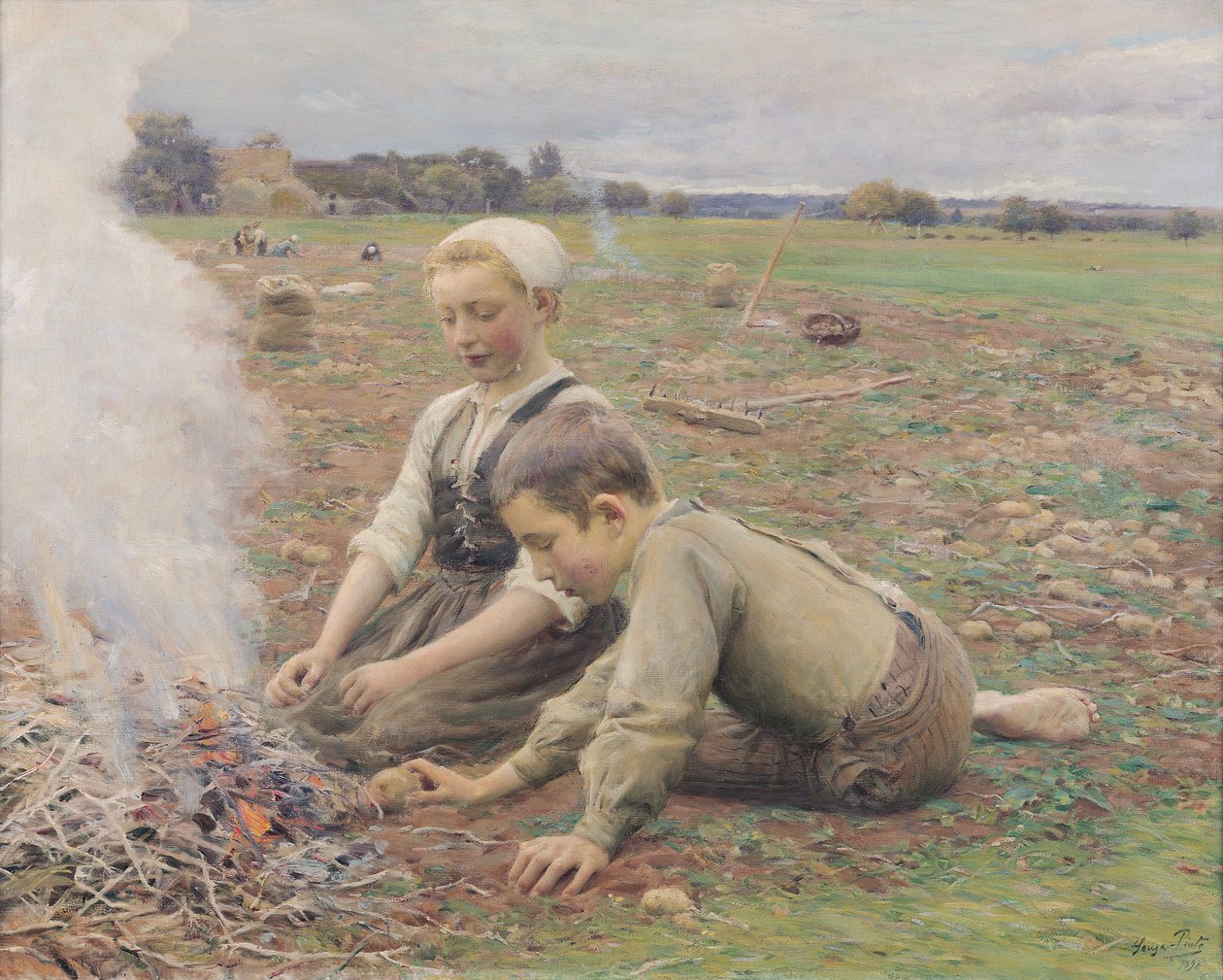 I raccoglitori di patate, 1898 da Jose Julio de Souza Pinto